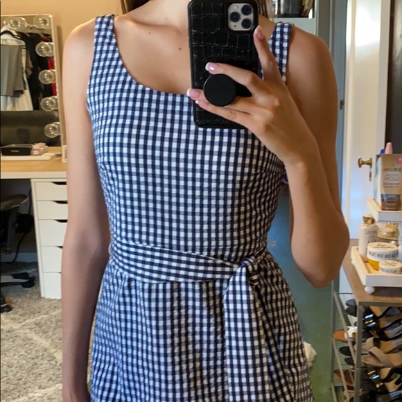 J. Crew Gingham Midi Dress - Picture 3 of 8